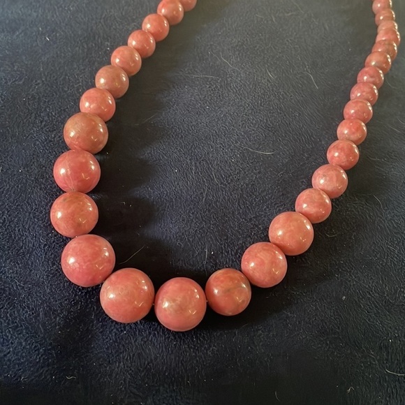 Rose Rhodonite Graduated Bead Necklace by Jay King - Picture 9 of 13